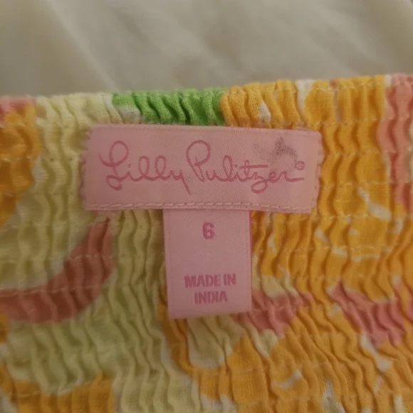 Lily Pulitzer Linen and Cotton Sundress Size 6 - Picture 5 of 7